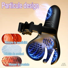 Charger l'image dans la galerie, Anneaux vibrants pour pénis en silicone extrême, anneaux vibrants avec testicules, anneaux vibrants pour hommes avec 10 modes de vibration, jouets sexuels pour la stimulation masculine
