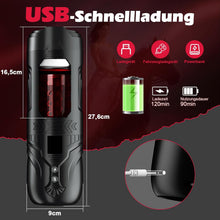 Charger l'image dans la galerie, Masturbateur Électrique pour Homme, Jouet Sexuel pour Homme Solo avec 7 Modes de Poussée et de Rotation, 3 en 1 Masturbateur de Poche pour Pénis et Chatte Jouets Sexuels pour Homme