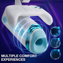 Charger l'image dans la galerie, Masturbateurs Masculin, Masturbâteur Homme Mains Libres avec 10 modes de vibrations télescopiques, Masturbateur Automatique Sextoys Homme Orale Erotique