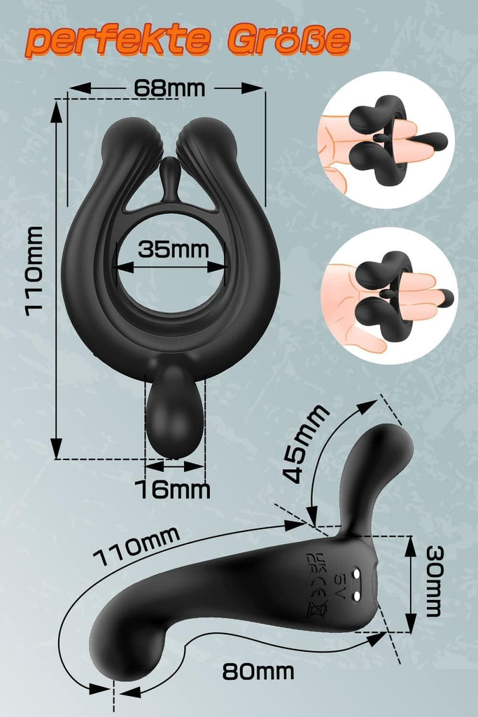 Anneau Penien - Anneau Homme Sex Toys, Sextoyse Homme Sex Avec 9 Modes Vibromasseur Homme Silicone Sex Toy, Sextoyse Couple Plaisir Anneaux De Pénis Sex Toyspour Pour Homme Réglable Sextoy Homme