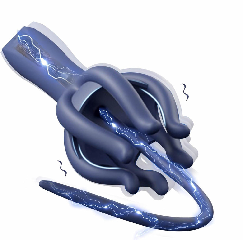 2-IN-1 Sonde Uretre Pénis Vibromasseur Homme Dilatateur Urétral,30 modes de Vibration,Stimulateur Masseurs de Prostate,Dilatateurs Plug Uretre Pénis Masturbateur Homme