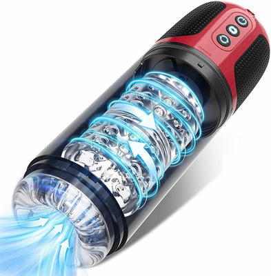 Masturbâteur Succion Électrique Homme,Oral Jouet Sexuel,Masturbateurs Masculins Automatiques avec 7 Succion et 7 Rotation Sex toys 3D adulte Masturbeuse homme 100% étanche