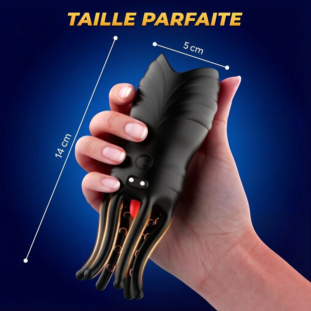 Masturbateur pour Hommes avec Stimulation du Gland, Jouet Sexuel Vibrant 10 Modes, Set de Vibrateurs pour Sexe Oral et Solitaire, Jouet pour Couples, Poche Moulante