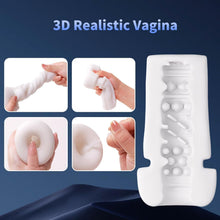 Charger l'image dans la galerie, Masturbateurs Masculins Sex Toýs Homme - Masturbateur Homme avec 10 Succion &amp; Vibration &amp; Échappement, Masturbâteur Homme Mains Llibres avec 3D Vaginette Ultra Réaliste, Sex Toys Homme