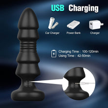 Charger l'image dans la galerie, Plug Anal Vibromasseur Sex Toys, Homme Sex Stimulateur Gode Sex Toys Prostate Vibrateur Anal Télécommandé Sex Toýs avec 5 modes de poussée vibrant portabl Pour Couple Jouet Sexualité