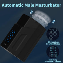 Charger l'image dans la galerie, Masturbateurs Masculin Automatique,Sextoyse Homme Sex,Avec 5 Modes Télescopiques Et Rotations,7 Vitesses Commutables,Pour Stimulation de Pénis Jouets Sexuels pour Hommes,Sextoyse Couple Plaisir Homme