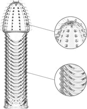 Charger l'image dans la galerie, Manchons de Pénis en Silicone Gaines de Pénis à Stimulation Intensive de Particules Transparentes Retarder L'éjaculation Améliorer La Couverture D'agrandissement Du Coq D'érection (jeu de 4)
