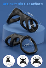 Charger l'image dans la galerie, Anneaux de Pénis pour Homme Couples, Anneau Pénien Homme en Silicone, Silicone Anneaux Péniens Jouets Sexuels Pour Améliorer les Performances Sexuelles, Plus Dur et Plus Fort