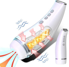 Charger l'image dans la galerie, Appareil Masturbateur Cup, Stimulateur Masculin avec Succion Automatique, 10 vibrations et 7 modes d'aspiration, Jouet Sexuel en Silicone pour la Stimulation du Pénis Oral, Sex Toys pour Hommes