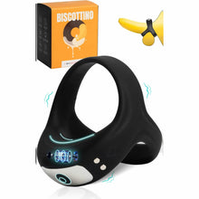Charger l'image dans la galerie, Anneau Penien - Anneau Homme Vibrant En Silicone Cockringe Homme 10 Modes de Vibration Jouet Intime Pour Couple Double Boucle Anneaux De Pénis Jouet Adulte IPX6