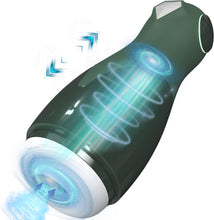 Charger l'image dans la galerie, Masturbateur masculin automatique avec 5 modes de poussée et 12 modes de vibration pour stimulation du pénis, jouet électrique de poche pour chatte, jouet sexuel pour homme adulte