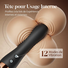 Charger l'image dans la galerie, Vibromasseurs Feminin Vibrant à Double Embout Sextoy Silencieux Vibrator | 12 Modes Vibration &amp;Tête Flexible Vibromasseur Sex Toys, Sextoyse Femme Couple Plaisir Clitoridienne, Gode Vibro-masseur Sex