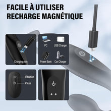 Charger l'image dans la galerie, Vibromasseurs Sex Toys Couple - Anneau Penien Homme Toýs Pénis Vibrant Retardant d'éjaculation avec 10 * 10 Modes de Vibration, Sextoyse Plug Anal pour Gay Stimulateur Prostate,Masculins Plugs Anus