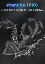 Charger l'image dans la galerie, Double Anneau Vibrant en Silicone avec 10 Modes de Vibration d'érection Améliorant Vibromasseurs Sex Toys pour Hommes Couple
