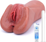 2 EN 1 Masturbeuse Homme Masturbateur Réaliste, Poche Chatte Réaliste Vaginette Silicone Anal Sex Toy Masturbateurs Masculins Sextoyse