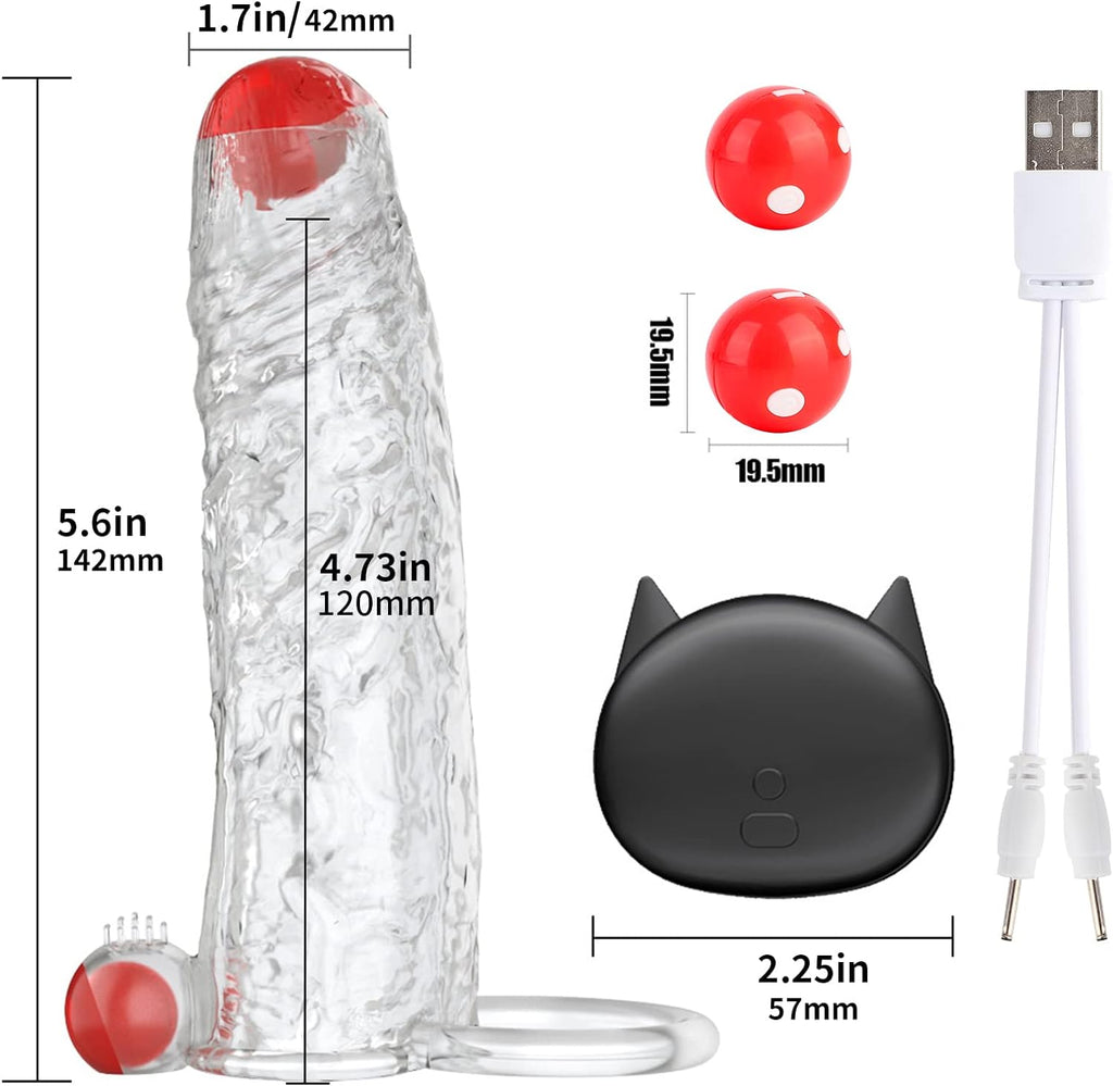 Gaines Pour Pénis, Extenseur De Pénis avec 10 Modes de vibration Pénis Anneau, Jouets Sexuels Manchon Pénis avec télécommande pour Améliorer l'érection et retarder l'éjaculation, Sex toys pour Homme