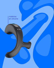 Charger l'image dans la galerie, Anneau Penien - Anneau Homme Vibrant En Silicone Cockringe Homme 10 Modes de Vibration Jouet Intime Pour Couple Double Boucle Anneaux De Pénis Jouet Adulte IPX6