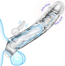 Charger l'image dans la galerie, Gaines Pour Pénis, Extenseur De Pénis avec Vibrateur Pénis Anneau, Jouets Sexuels Manchon Pénis pour Améliorer l'érection et retarder l'éjaculation, Sex toys for Homme