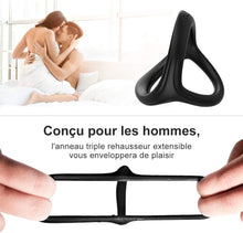 Charger l'image dans la galerie, Anneaux de Pénis Triangle pour Homme Couples , Adorime Silicone Anneaux Péniens Jouets Sexuels Pour Améliorer les Performances Sexuelles, Plus Dur et Plus Fort