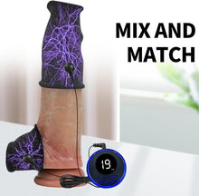 Charger l'image dans la galerie, BDSM choc électrique réglable double anneau pénien ensemble d'anneaux de testicule anneau pénien stimulateur électrique anneaux péniens anneau de gland Stimulation du pénis SM jouet sexuel fo