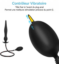 Charger l'image dans la galerie, Plug anal gonflable géant 26 cm avec pompe, gode ceinture réglable, boules anales et écarteur anal, jouet sexuel SM extrême pour couples, femmes et hommes