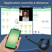 Charger l'image dans la galerie, Sextoys plug anal - 5 EN 1 APP Masseurs de Prostate Vibrant avec Anneaux de Pénis - 10 Modes de Vibration -Télécommandé -Jouets Sexuels pour la Stimulation Anale Couple, Étanche