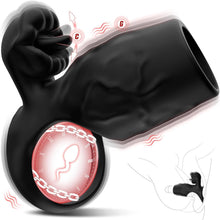 Charger l'image dans la galerie, Anneau Penien - Anneau Homme Gainespour Pénis avec Langue léchant le Clitoris，9 Vibrant Modes Sextoyse Couple Plaisir,Vibromasseur Sex toýs Homme Femme ，Jouet Sexualité Adulte Couple，Sex Toys