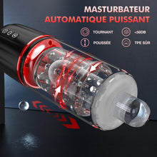 Charger l'image dans la galerie, Masturbâteur Homme Mains Libres Vibromasseur Sextoy Homme, 7 Télescopiques &amp; Rotation Masturbateur Automatique Masculin Sextoyse Homme Sexmasturbâteur, 3D Soft Vaginette Masturbâteur Succion Sex Toys