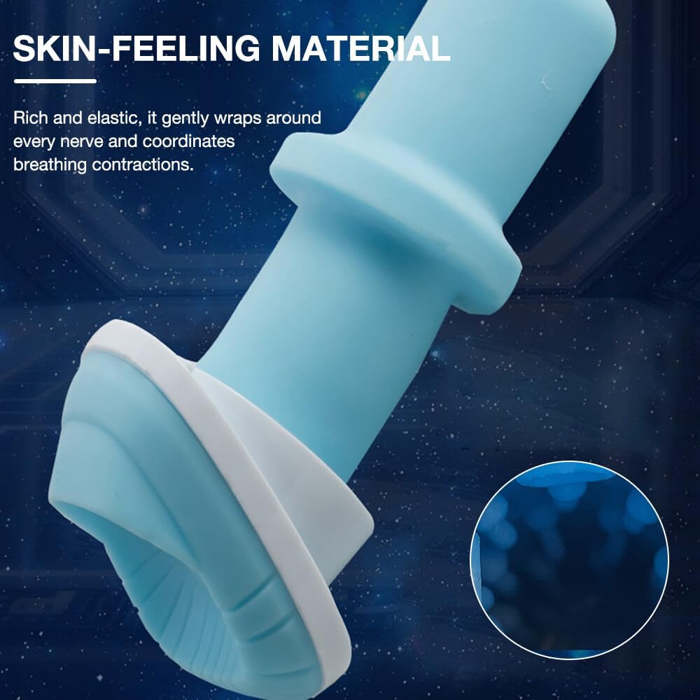 Masturbateurs Masculin, Masturbâteur Homme Mains Libres avec 10 modes de vibrations télescopiques, Masturbateur Automatique Sextoys Homme Orale Erotique