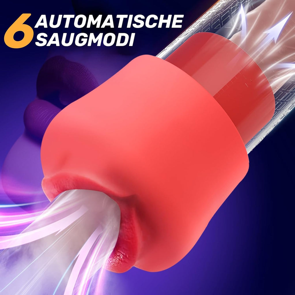 Pompe à Pénis sex toýs homme Masturbateurs masculins avec 4 D'aspiration& 6 modes entraînement,Vakuum pumpe pompe pénis Vibromasseurs avec Vaginette Silicone, Sextoy Homme Masturbateur