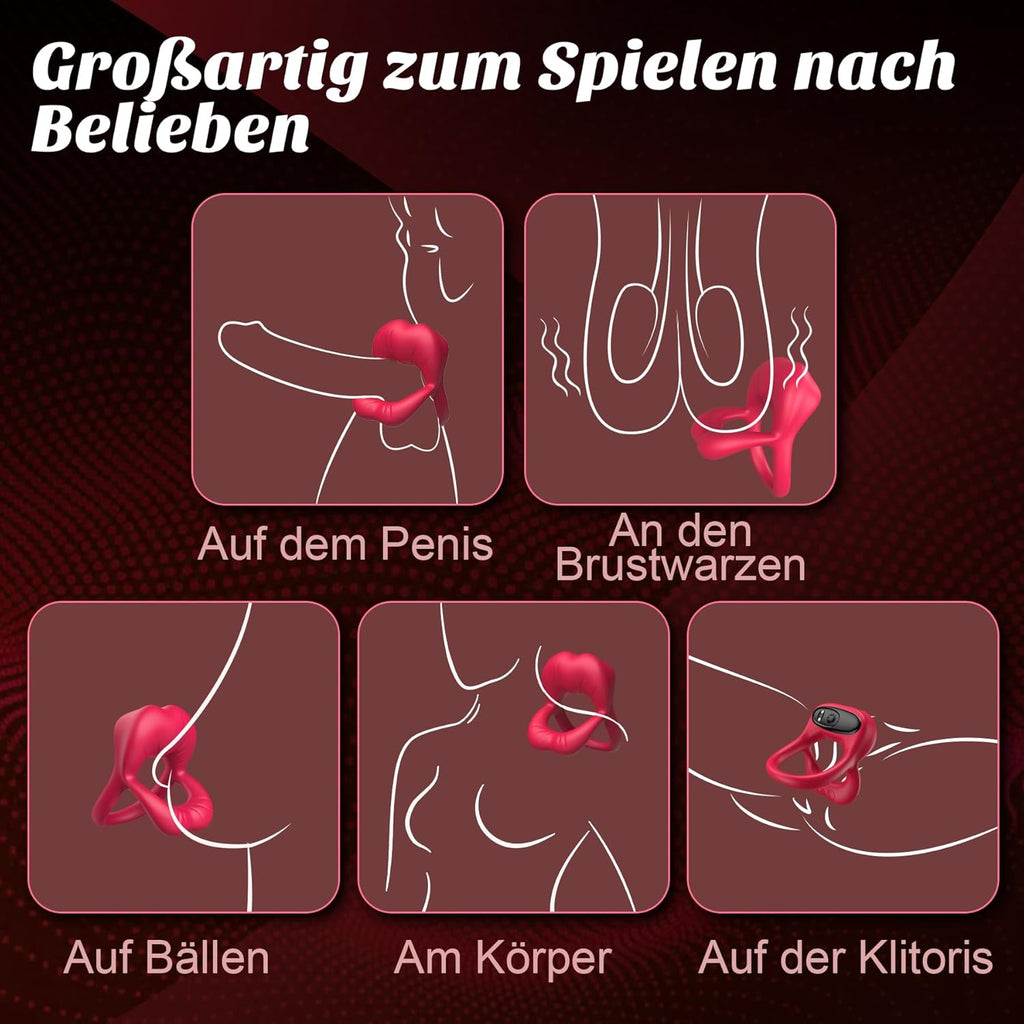 Anneau Penien - Anneau Homme Vibromasseur Sex Toýs Couple, Anneau Vibrant Pénis Homme Sex Toys, Sextoyse Couple Plaisir Homme Et Femme A Pile, Anneaux de Pénis Jouet Sexualité Couple Sextoy Homme