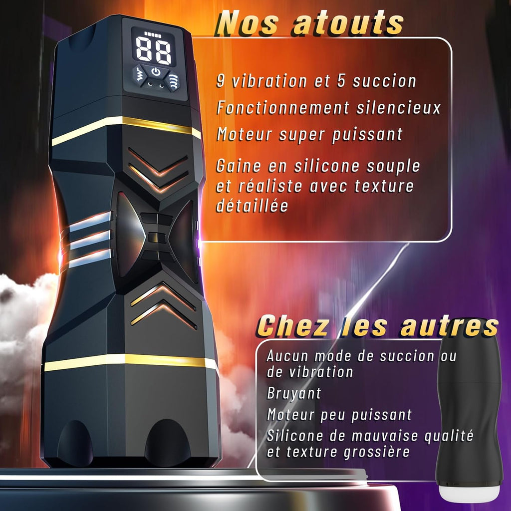 Sex Toys Masturbateur Homme Sextoyse Sexmasturbâteur - Masturbeuse Masculin Automatique Sextoy Mains Libres avec 3D Vaginette Ultra Réaliste, Masturbateurs Masculins Sextoys, Sexes Plaisir Objet Vagin