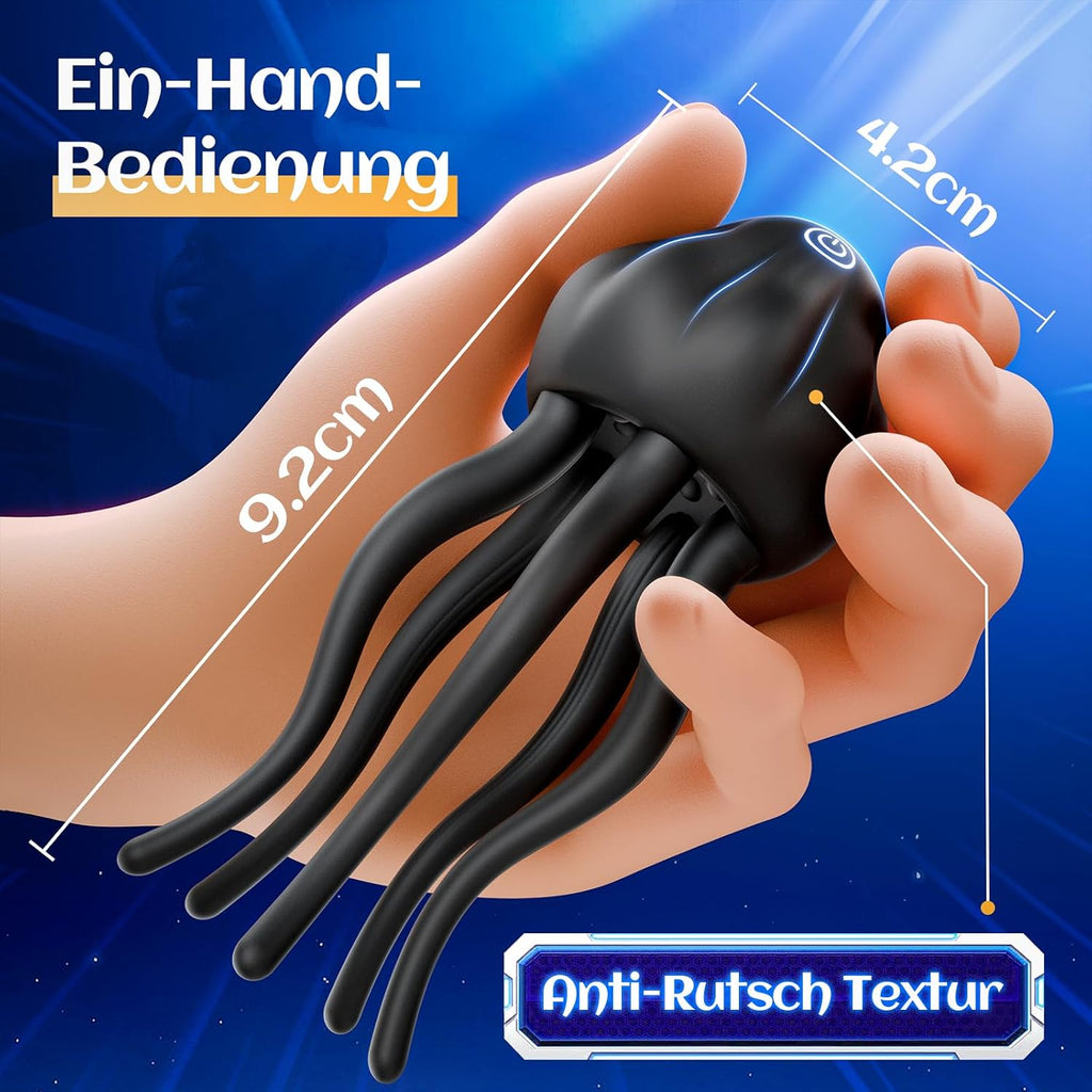 Masturbeuse Homme Sex Toys Vibromasseur pour Pénis Masturbateurs Masculins avec 10 Modes de Vibration Enveloppant Tentacule Vibromasseur pour Stimulation du Pénis, du Clitoris et du Mamelon Sextoyse