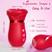 Charger l'image dans la galerie, 4 IN 1 Mouth Sucking Vibrator Rose Sex Toy