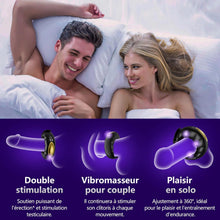Charger l'image dans la galerie, Anneau Vibrant Pénis Homme Sex Toys - App Vibromasseur Cockringe Hommes Reglable,Sex Toýs Homme Anneaux de Pénis avec 10 Modes de Vibration,Sextoy Objet Sexuelle Adulte Couple pour faire L'amour