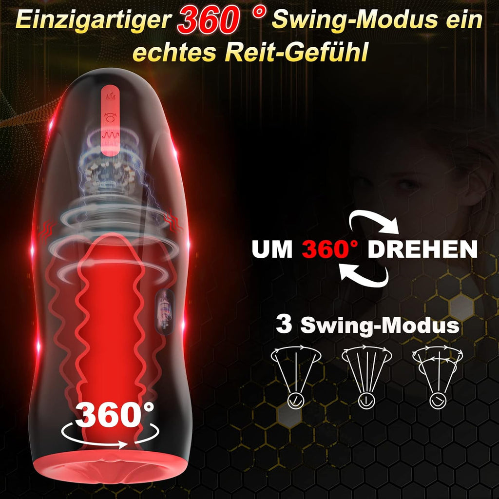 Masturbateurs Masculins Sex Toys avec 3 motifs d'oscillation 9 Vibration Masturbeuse Homme Poche Chatte Sextoyse Homme Sex Sextoyse Couple Plaisir Sex Toyspour pour Homme Sex Toyspour pour Couple