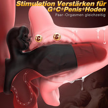 Charger l'image dans la galerie, Anneau Penien - Anneau Homme Gainespour Pénis avec Langue léchant le Clitoris，9 Vibrant Modes Sextoyse Couple Plaisir,Vibromasseur Sex toýs Homme Femme ，Jouet Sexualité Adulte Couple，Sex Toys