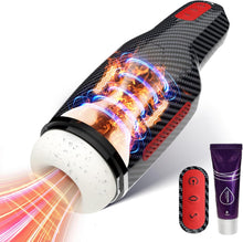 Charger l'image dans la galerie, Masturbâteur Homme Sex Toýs Homme - Masturbâteur Homme Mains Libres mains libres 5 modes d'aspiration et 10 modes de vibration,Chauffage vaginal simulé en 3D pour les hommes,Masturbateurs Masculins