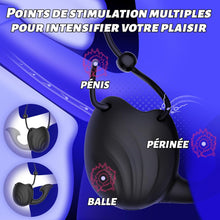 Charger l'image dans la galerie, Sex Toýs Homme Vibromasseur Masseurs de Prostate Anal Plug Anneau Pénien Retardateur 10 Mode Entraînement du Gland éjaculation Retardée Stimulateur Testiculaire Convient aux Hommes et aux Femmes