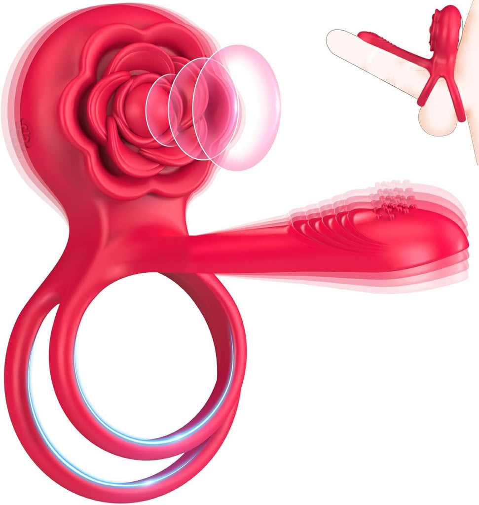 Sex Toys Anneaux de Pénis Set - 3 en 1 Anneau Vibrant Pénis - Anneau Homme Sextoyse Couple Plaisir 10 Modes Vibromasseurs Pour Homme Cockringe Sextoyse Homme Sex