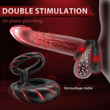 Charger l'image dans la galerie, Anneau Penien - Anneau Homme Vibromasseurs Sex Toýs Femme, 10 Modes Sextoyse Homme Sex Anneaux de Pénis Sex Toys, Sextoyse Couple Plaisir Cockring, Sex Toyspour Pour Homme Cockringe Homme