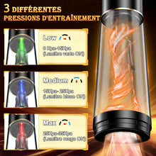 Charger l'image dans la galerie, Sex Toýs Homme Pompe a Pénis - Sextoy Automatique Masturbateur pour Masturbeuse Masculins Mains Libres, Vaginette Réaliste Jouet Adulte, Extenseur &amp; Agrandir le Pénien Vibromasseurs avec 3 + 7 Modes