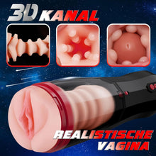 Charger l'image dans la galerie, Masturbeuse Homme avec vagin réaliste, Masturbateurs Masculins Mains Libres avec 5 Modes d'aspiration et 7 Modes de Vibrant, Masturbateur Homme Automatique Vaginette Ultra Réaliste Homme Sex Toys