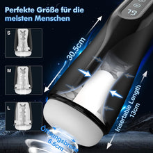Charger l'image dans la galerie, Masturbateur Homme Sextoyse Homme Sex, Masturbâteur Homme Mains Libres Automatique Masturbateurs Masculins Sex Toys avec 9 Mode Succion et Vibration 3D Vaginette Pénis Vibromasseur Sex