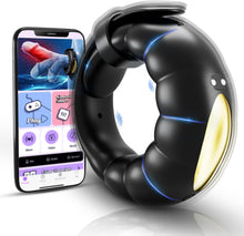 Charger l'image dans la galerie, Anneau Vibrant Pénis Homme Sex Toys - App Vibromasseur Cockringe Hommes Reglable,Sex Toýs Homme Anneaux de Pénis avec 10 Modes de Vibration,Sextoy Objet Sexuelle Adulte Couple pour faire L'amour
