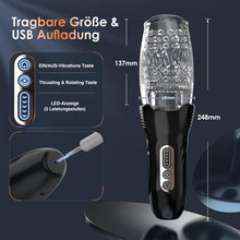 Charger l'image dans la galerie, Masturbateurs Masculins Sex Toys,Masturbâteur Homme Mains Libres 10X5 Mode de Vibration &amp; Rotation Télescopique,Vaginette Sextoyse Homme Sex Masturbateur Homme