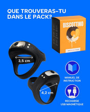Charger l'image dans la galerie, Anneau Penien - Anneau Homme Vibrant En Silicone Cockringe Homme 10 Modes de Vibration Jouet Intime Pour Couple Double Boucle Anneaux De Pénis Jouet Adulte IPX6