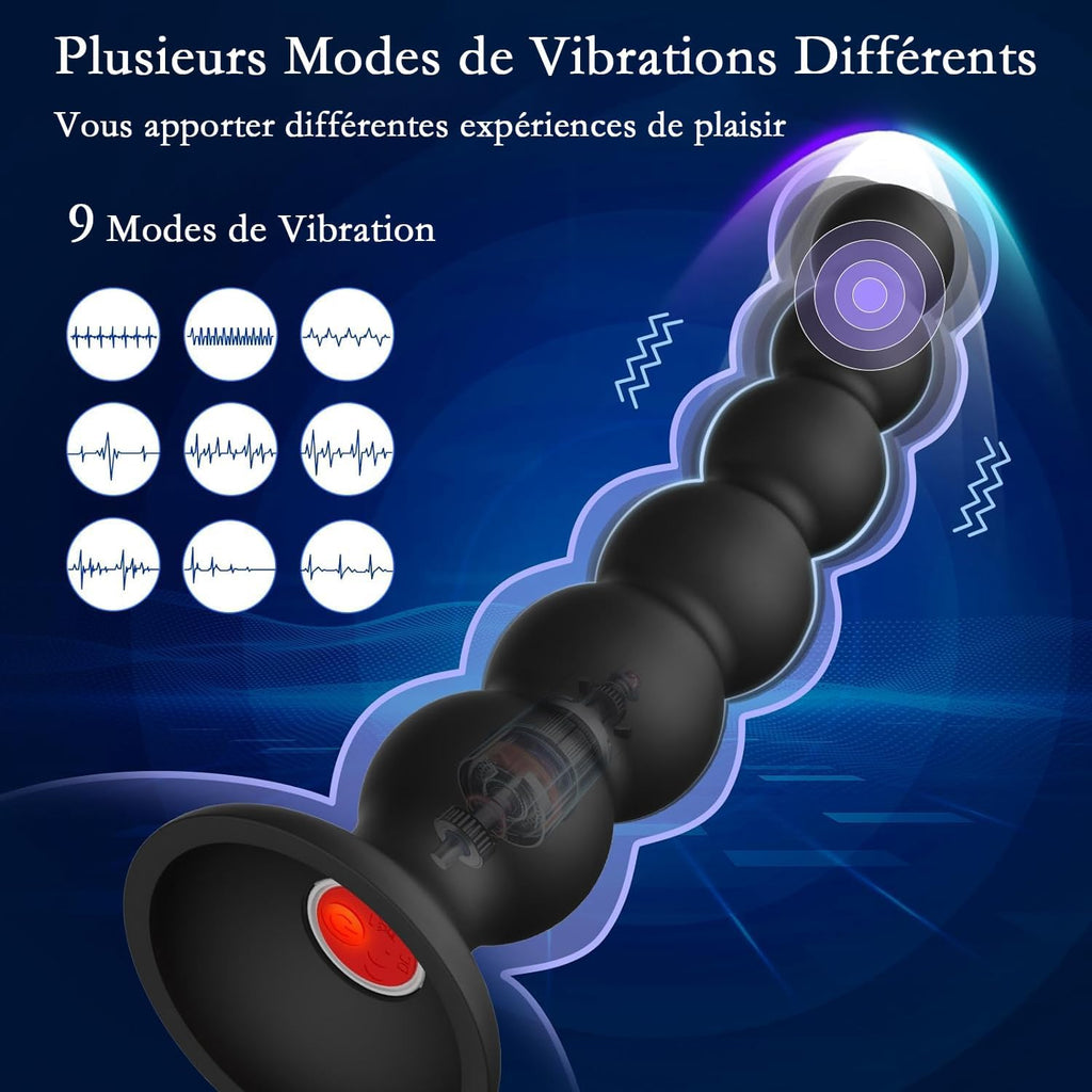 Plug Anal Sex Toýs Couple Vibromasseurs Sex, Sex Toys Anals Extenseur Plug Gode avec 9 Modes de Vibration et Contrôle des APP pour Hommes, Femmes, Couples, Sextoyse Vibromasseur Stimulateur Prostate