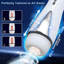 Charger l'image dans la galerie, Masturbateurs Masculins Sex Toýs Homme - Masturbateur Homme avec 10 Succion &amp; Vibration &amp; Échappement, Masturbâteur Homme Mains Llibres avec 3D Vaginette Ultra Réaliste, Sex Toys Homme