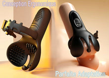 Charger l'image dans la galerie, Anneaux vibrants pour pénis en silicone extrême, anneaux vibrants avec testicules, anneaux vibrants pour hommes avec 10 modes de vibration, jouets sexuels pour la stimulation masculine